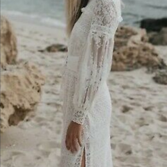 SPELL dawn lace belted midi dress - Picture 9 of 11